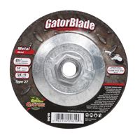 GatorBlade 9619 Cut-Off Wheel, 4-1/2 in Dia, 1/4 in Thick, 5/8-11 in Arbor, 24 Grit, Silicone Carbide Abrasive 