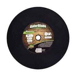 GatorBlade 9680 Cut-Off Wheel, 14 in Dia, 1/8 in Thick, 1 in Arbor 