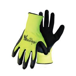 Boss 8412L-3 Work Gloves, L, Latex, Fluorescent 