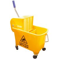 Zephyr 45120 Small Mop Bucket Combo with Side Press Wringer, 20 L Capacity 