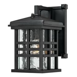 Westinghouse Caliste Series 6204500 Outdoor Wall Lantern, Aluminum Fixture, Textured Black Fixture 