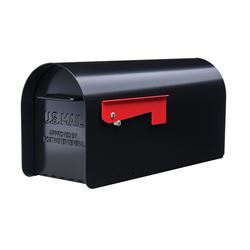 Gibraltar Mailboxes MB801B Mailbox, 1000 cu-in Capacity, Steel, Galvanized/Powder-Coated, 7.8 in W, 20.3 in D, 9.6 in H 