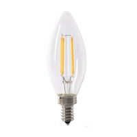 Feit Electric BPCTC60/950CA/FIL/2 LED Bulb, Decorative, E12 Lamp Base, Dimmable, Daylight White Light, 5000 K Color Temp, Pack of 6 
