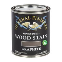 GENERAL FINISHES WJQT Wood Stain, Tint Base, Graphite, Liquid, 1 qt, Can 