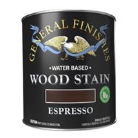 GENERAL FINISHES WXQT Wood Stain, Tint Base, Espresso, Liquid, 1 qt, Can 