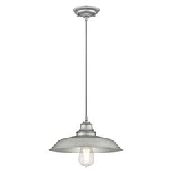 Westinghouse Iron Hill Series 6354600 Pendant Light, 120 V, 1-Lamp, Incandescent, LED Lamp, Steel Fixture 