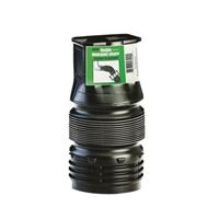 Amerimax 53202 Downspout Adapter, 4 in Connection, Plastic, Black 