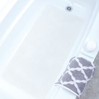 SlipX Solutions 05800 Bath Mat, 36 in L, 17 in W, Foam Mat Surface, White 