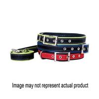 RUFFINIT 32116 Reflective Dog Leash, 6 ft L, 1 in W, Nylon Line, Black/Black and Blue/Black and Red/Bright Green 3 Pack 