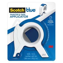ScotchBlue TA3-SB-ESF Painters Tape Applicator, 1.41 in Max Tape W, Plastic, Blue 
