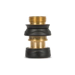 Gilmour 871504-1001 Quick Connect Set with Shut Off, Female, Metal/Rubber, Black/Gold 12 Pack 