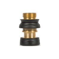 Gilmour 871504-1001 Quick Connect Set with Shut Off, Female, Metal/Rubber, Black/Gold, Pack of 12 