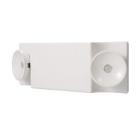 Sure-Lites SEL Series SEL25 Emergency Light, 14 in OAW, 4-3/4 in OAH, 120/240/277 VAC, 0.6 W, LED Lamp, White 