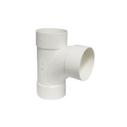 IPEX 414123BC Sewer Sanitary Pipe Tee, 3 in, Hub, PVC, White 
