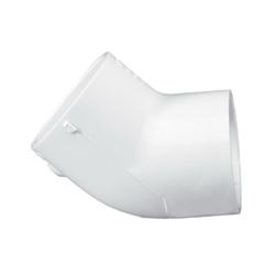 IPEX 035488 Elbow, 3 in, Socket, 45 deg Angle, PVC, White, SCH 40 Schedule, 260 psi Pressure 