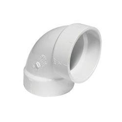 IPEX 192202 Pipe Elbow, 2 in, Hub, 90 deg Angle, PVC, White, SCH 40 Schedule 