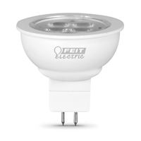Feit Electric BPLVFMW/830CA LED Bulb, Track/Recessed, MR16 Lamp, 35 W Equivalent, GU5.3 Lamp Base, Clear 6 Pack 