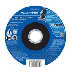 Avanti Pro PBD045063701F Cut-Off Disc, 4-1/2 in Dia, 1/16 in Thick, 7/8 in Arbor, 36 Grit, Coarse 