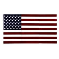 TIMBERWALL TWUSAFLAG Wall Plank Paneling Kit, 15-11/16 in L, 2 in W, 8.3 sq-ft Coverage Area, Flag Pattern, Pine Wood 