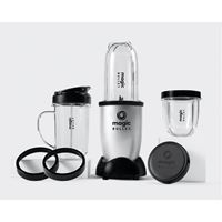 Magic Bullet The BULLET MBR-1101 Personal Blender and Mixer Set, 0.5 L Bowl, 250 W, 1 -Speed, Aluminum, Silver