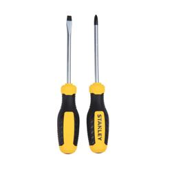 STANLEY STHT60126 Screwdriver Set, 2-Piece, Alloy Steel, Specifications: 4 in L Round Shank 