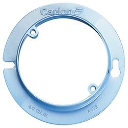 Carlon A471RR Plaster Ring, 4 in Dia, 1/2 in L, 4 in W, Round, 1 -Gang, PVC, Blue 