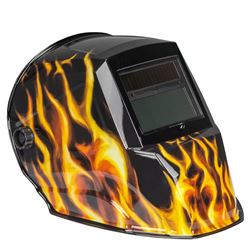 Forney Scorch Series 55859 ADF Welding Helmet, 5-Point Ratchet Harness Headgear, UV/IR Lens, 3.62 x 1.65 in Viewing 