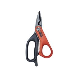 Crescent Wiss CW5T Electricians Data Shear, 6 in OAL, Ergonomic, Soft Textured Grip Handle, TPR Handle 
