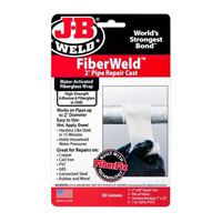 J-B WELD FiberWeld 38260 Pipe Repair Cast, 60 in L, 2 in W, Fiberglass, Off-White 