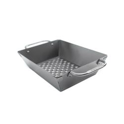 Broil King Imperial 69818 Deep Dish Grill Wok, Square, 13 in L, 9-3/4 in W, Stainless Steel 