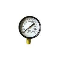 Green Leaf SG200PK1 Standard Dry Pressure Gauge, 2 in Dial, 200 psi 