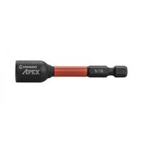 Crescent APEX Vortex CAVN2DHX20 Magnetic Nutsetter, 5/16 in Drive, 2.56 in L, Hex Shank, Pack of 4 