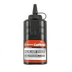 Crescent Lufkin CB08BL Chalk Refill, Black, 8 oz Bottle, Pack of 4 