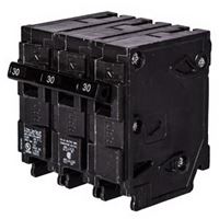 Siemens Q3100 Circuit Breaker, Low Voltage, Mini, Standard, 100 A, 3 -Pole, 240 VAC, Common Trip, Plug Mounting