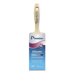 Premier Atlantic 17352 Paint Brush, 2-1/2 in W, Beavertail Varnish Brush, 2-15/16 in L Bristle, Nylon/Polyester Bristle 