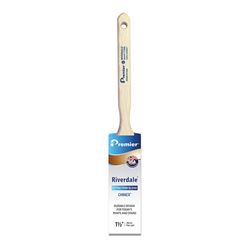 Premier Riverdale 17260 Paint Brush, 1-1/2 in W, Flat Sash Brush, 2-7/16 in L Bristle, Chinex Bristle 