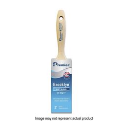 Premier Brooklyn 17310 Paint Brush, 1-1/2 in W, Beavertail Varnish Brush, 2-1/2 in L Bristle, Polyester Bristle 