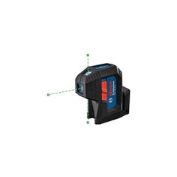 Bosch GPL100-30G Three-Point Alignment Laser Level, 125 ft, +/-1/8 in at 30 ft Accuracy, 2-Beam, Green Laser 
