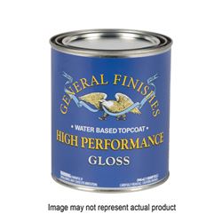GENERAL FINISHES PTHF High-Performance Topcoat, Flat, Liquid, Clear, 1 pt, Can 