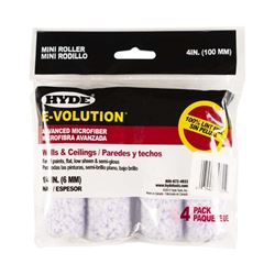 HYDE E-Volution 47315 Mini Roller Cover, 1/4 in Thick Nap, 4 in L 