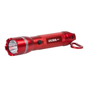 LIFE+GEAR AA35-60538-RED Flashlight, AAA Battery, LED Lamp, 500 Lumens Lumens, 2.5 mile Beam Distance, 1.25 hr Run Time