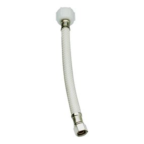 Plumb Pak EZ Series PP23873 Toilet Supply Tube, 3/8 in Inlet, Compression Inlet, 7/8 in Outlet, Ballcock Outlet, 16 in L