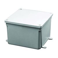Carlon E989R Molded Junction Box, Noryl, Recessed, Surface Mounting 