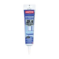 Loctite POLYSEAMSEAL 2139006 Adhesive Caulk, White, 24 hr to 2 weeks Curing, 40 to 100 deg F, 5.5 oz Squeeze Tube