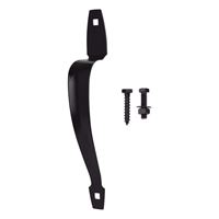 ProSource 33143PKB-PS Gate Door Pull, 1-1/4 in W, 10-3/8 in D, 1-3/4 in H, Steel, Powder-Coated 