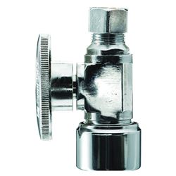 Plumb Pak PP2068POLF Stop Valve, 5/8 x 3/8 in Connection, Compression, Brass Body 