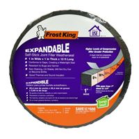 Frost King COLORmaxx Series EF41 Weather Seal, 1 in W, 13 ft L, 1 in Thick, Foam Silicone, Black 