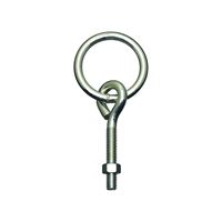 National Hardware 2061BC Series N220-624 Hitch Ring with Eye Bolt, 160 lb Working Load, 2 in ID Dia Ring, Steel, Zinc 