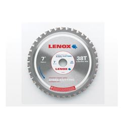 Lenox 21881ST714040CT Circular Saw Blade, 7-1/4 in Dia, 5/8 in Arbor, 40-Teeth, Titanium Carbide Cutting Edge 