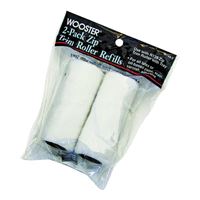 Wooster R148-3 Mini Trim Roller Refill, 3/16 in Thick Nap, 3 in L, Fabric Cover
